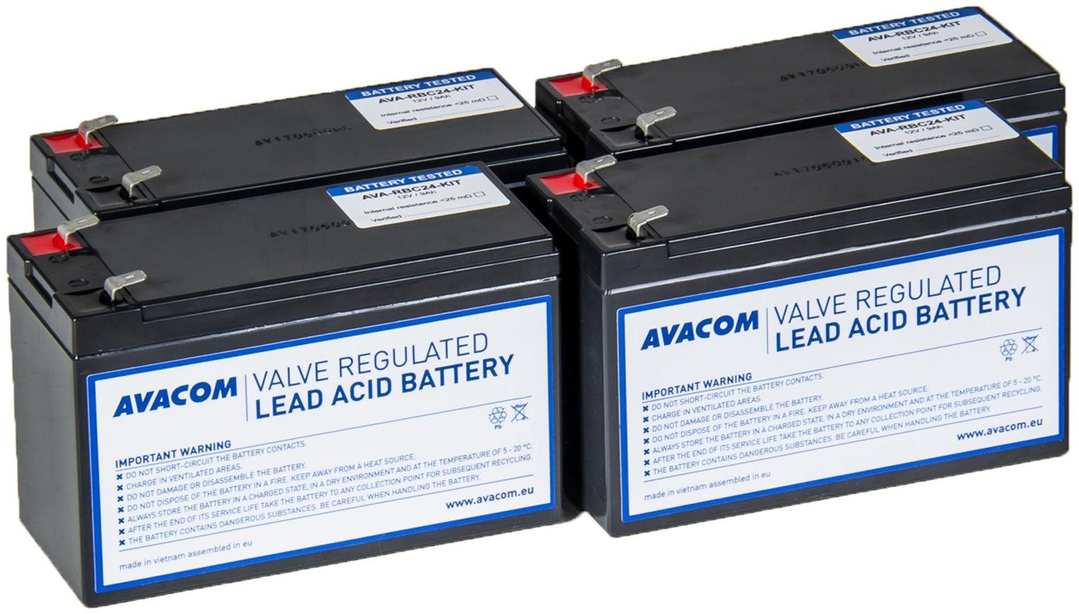 Avacom akkumulátor felújító készlet RBC24 (4db akkumulátor)