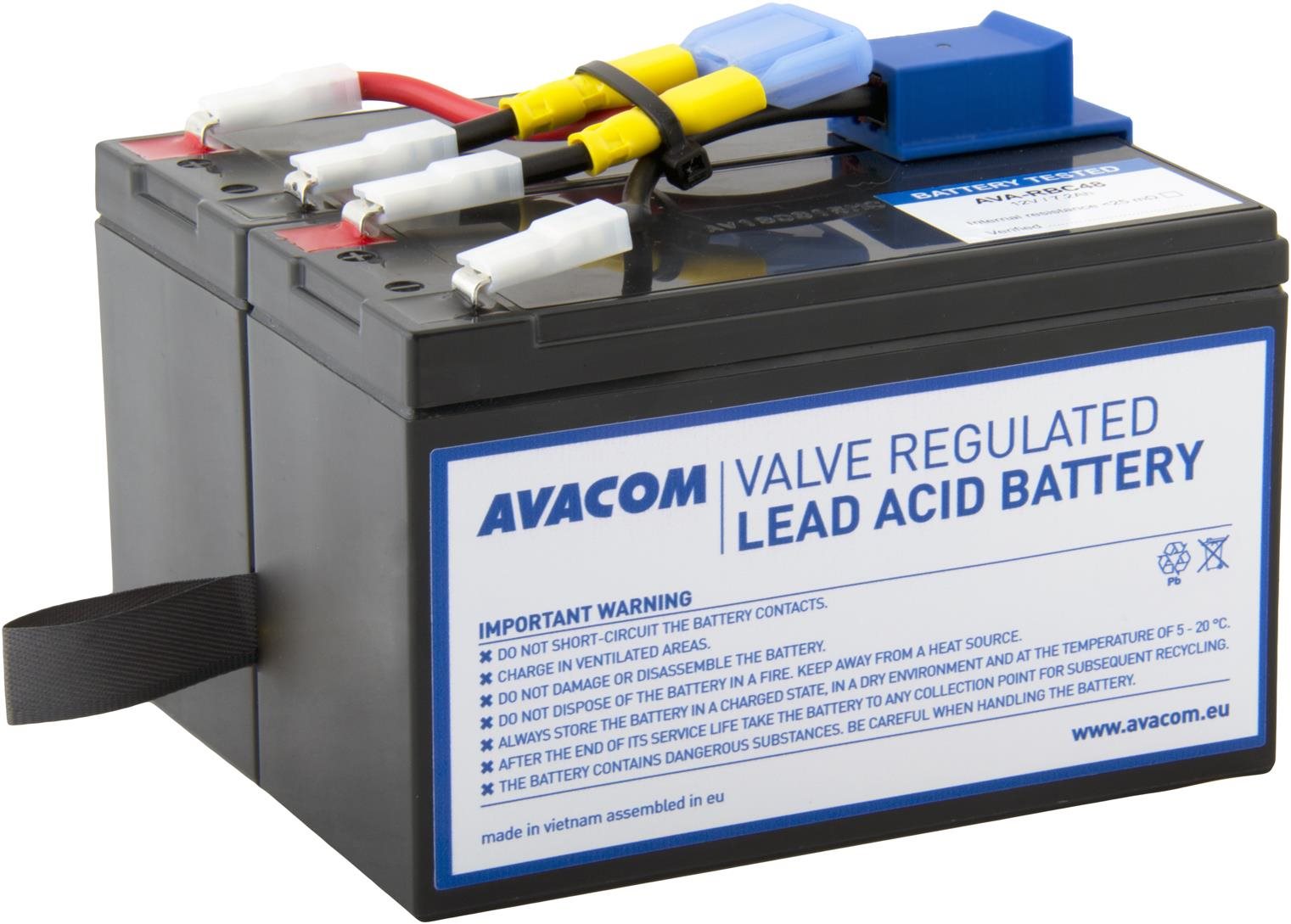 Avacom RBC48 csere UPS akkumulátor