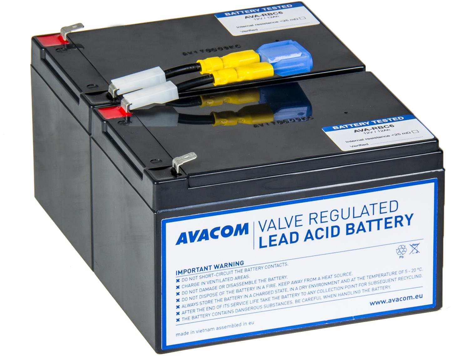 Avacom Csere az RBC6 helyett - akkumulátor UPS-hez