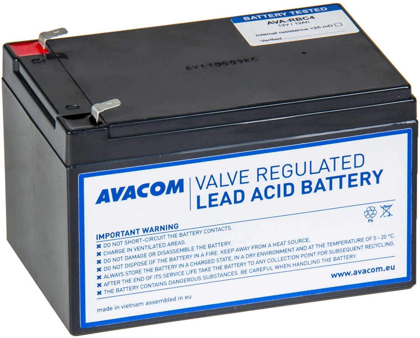 Avacom RBC4 csere UPS akkumulátor