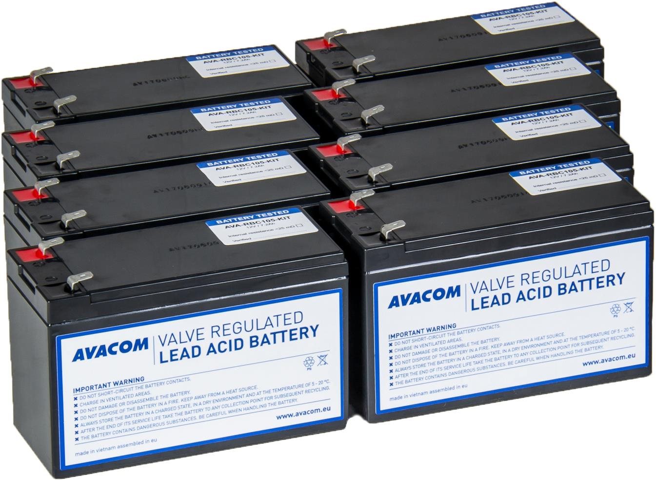 Avacom Akkumulátor felújító készlet RBC105 (8 db akkumulátor)