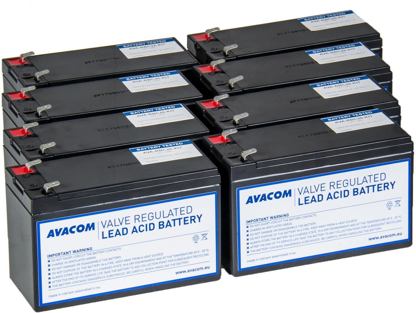 AVACOM RBC26 - akkumulátor-felújító készlet (8 akkumulátor)