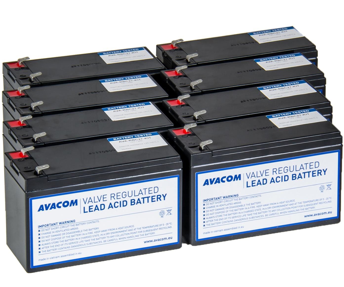 AVACOM RBC27 - akkumulátor-felújító készlet (8 db akkumulátor)