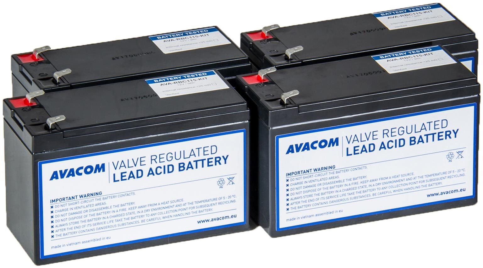 AVACOM RBC115 - akkumulátor-felújító készlet (4 akkumulátor)
