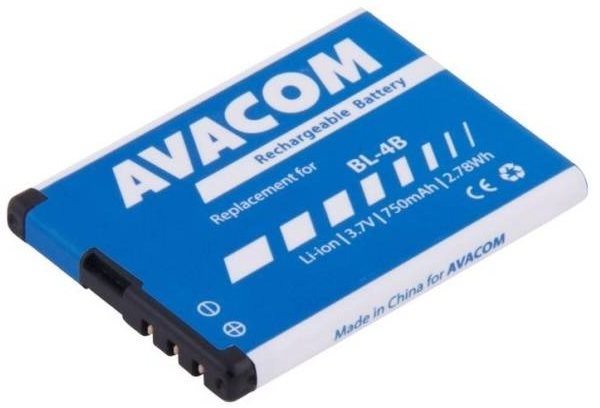 AVACOM akkumulátor Nokia 6111 készülékhez, Li-Ion 3,7V 750mAh (BL-4B helyett)