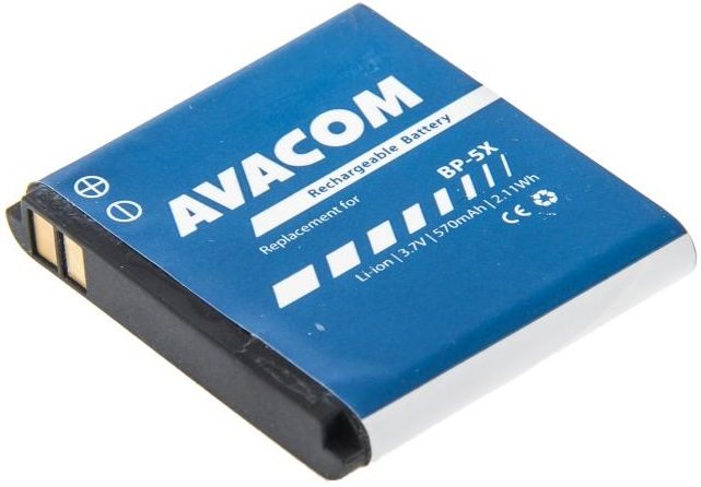 AVACOM akkumulátor Nokia 8800 készülékhez, Li-Ion 3,7V 570mAh (BL-5X helyett)
