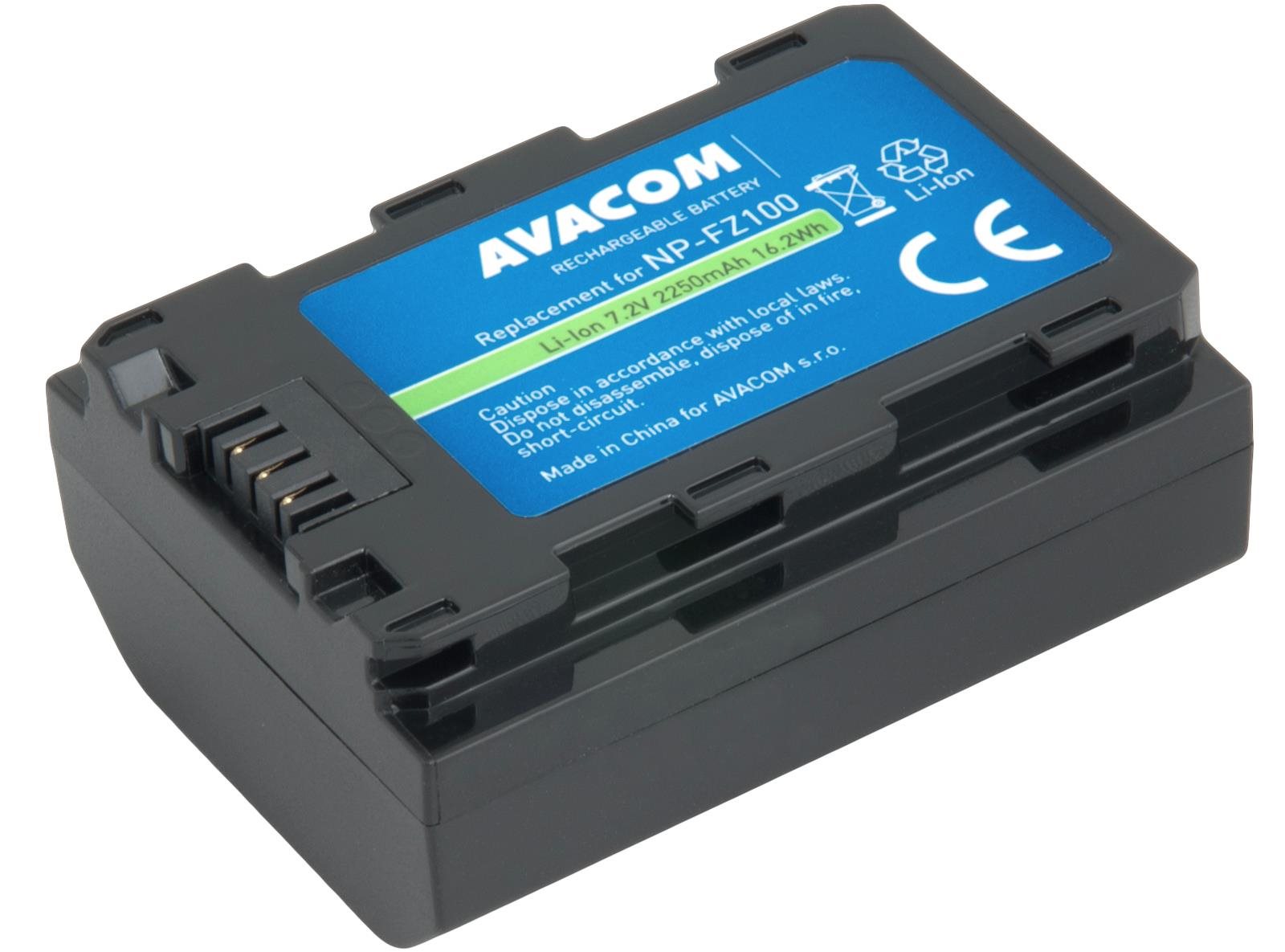 Avacom Sony akkumulátor NP-FZ100 Li-Ion 7,2 V 2250 mAh 16,2 Wh