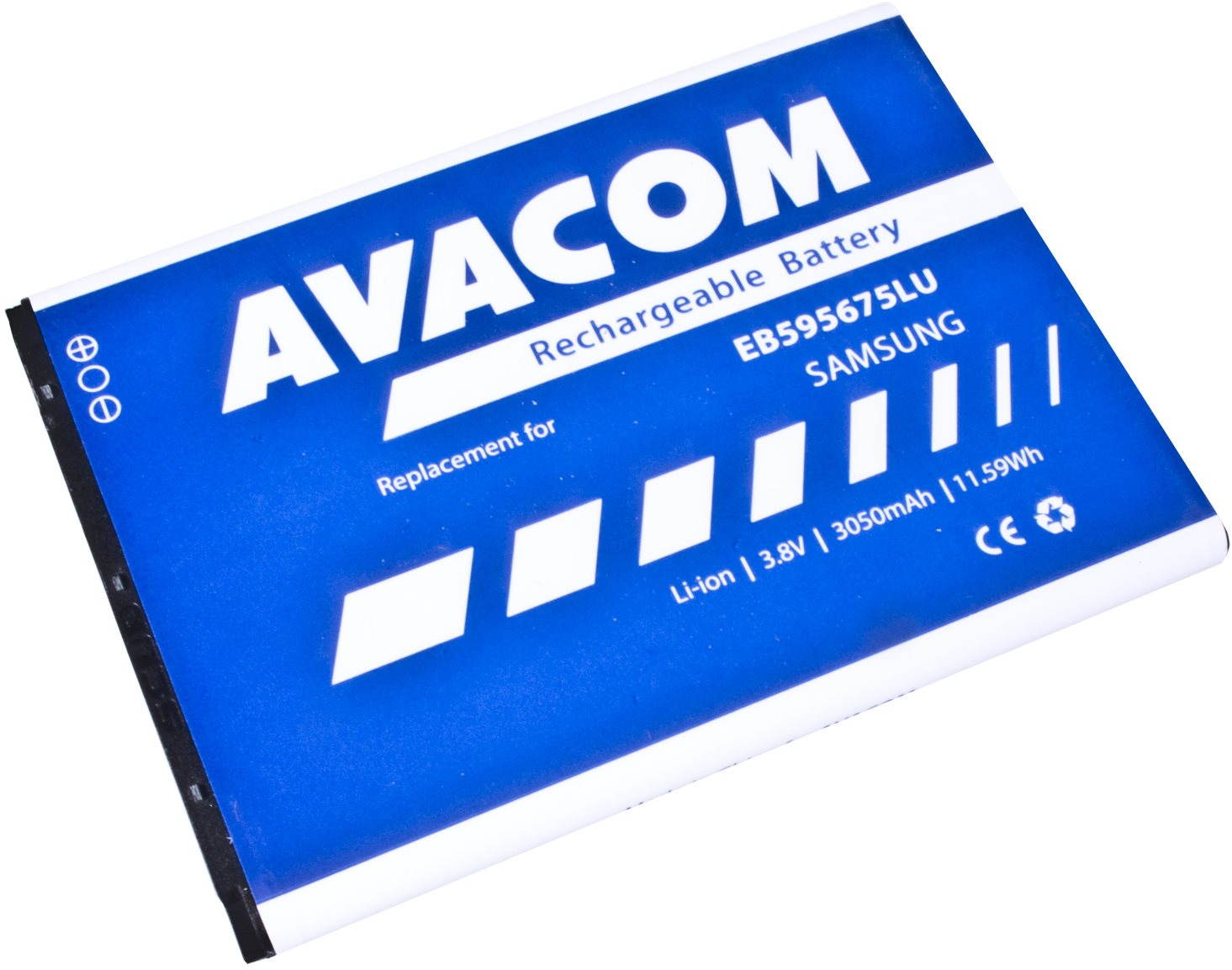 AVACOM akkumulátor Samsung Galaxy Note 2 készülékhez, Li-ion, 3,7 V, 3050 mAh (EB595675LU helyett)