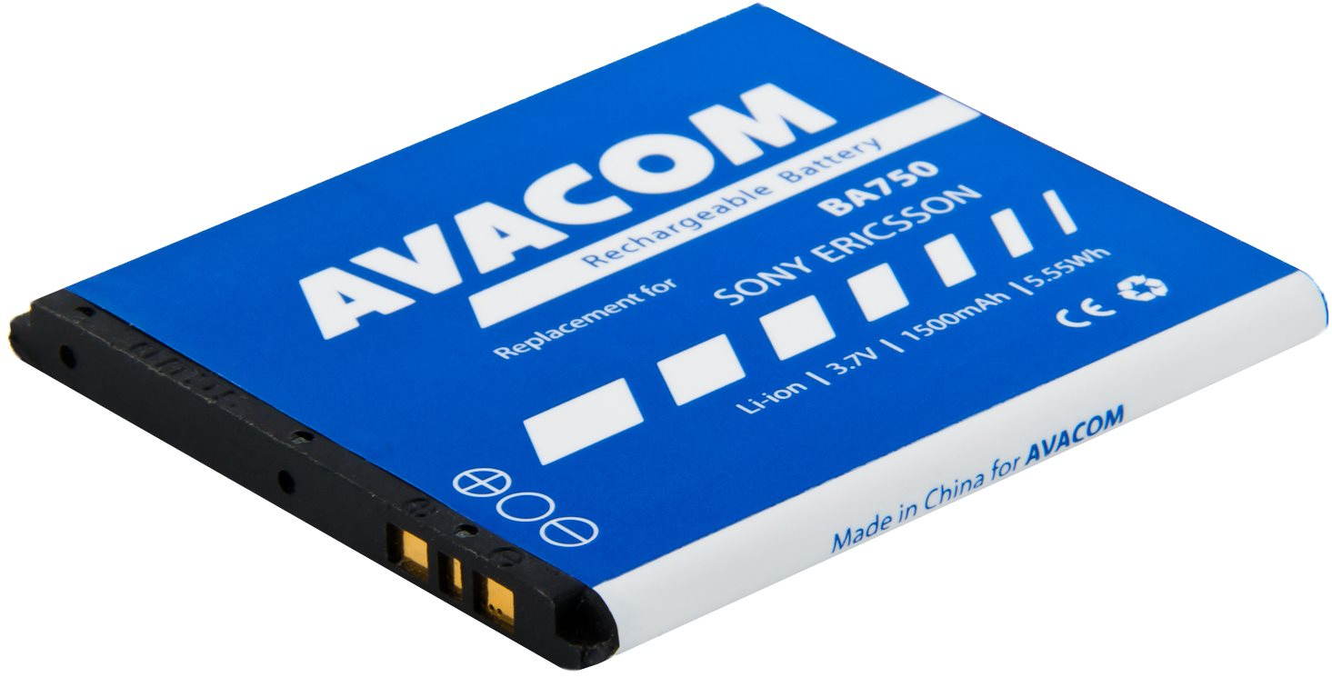 AVACOM - Sony Ericsson Xperia Arc, Xperia Arc S Li-ion 3.7V 1500mAh (BA750 csere)