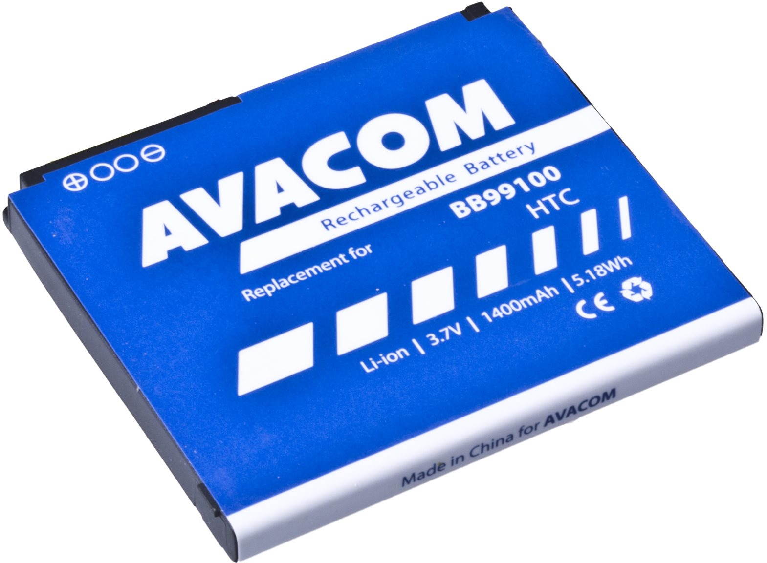 AVACOM HTC Desire, Bravo Li-ion 3.7V 1400mAh (BB99100 helyett)