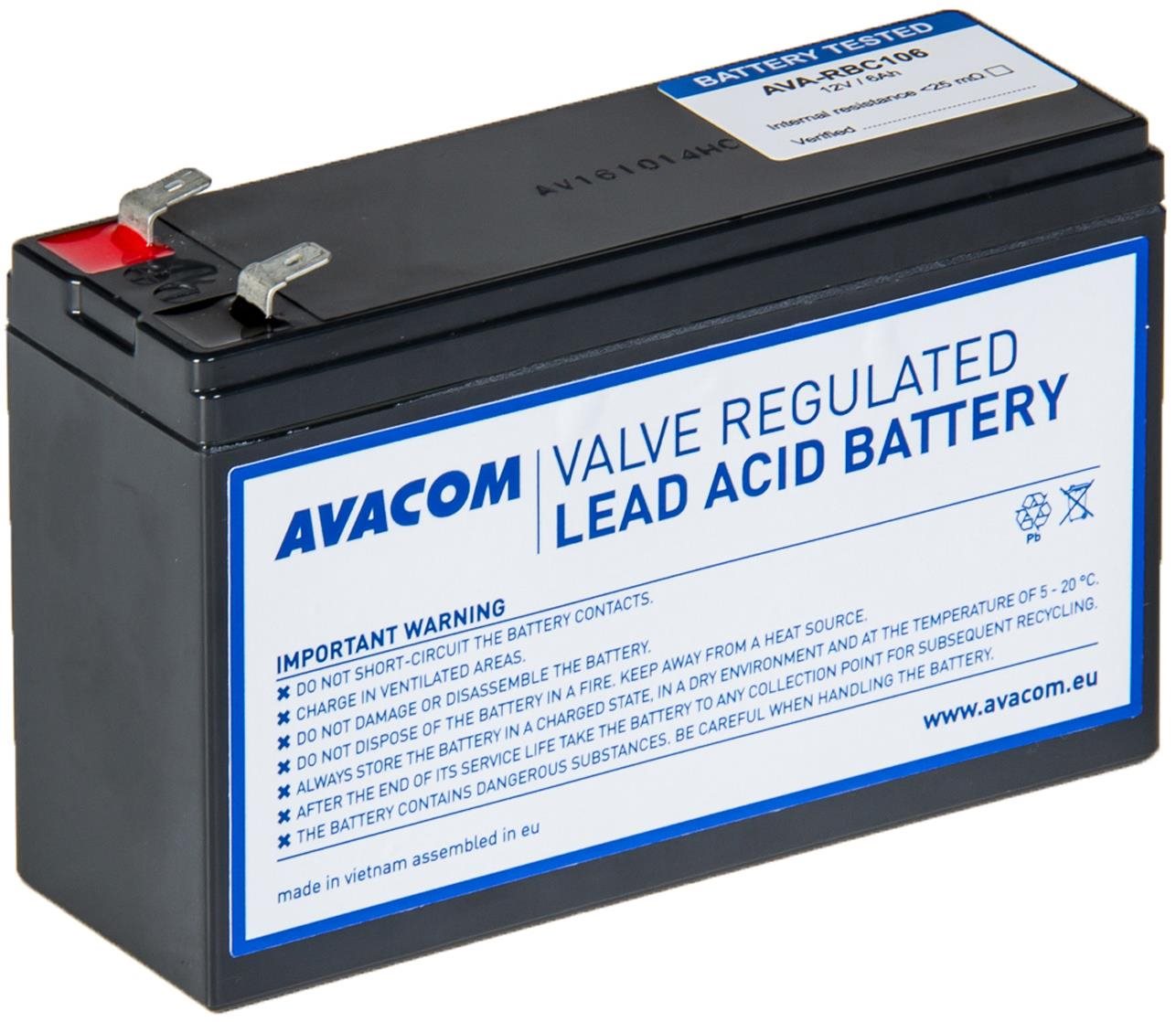Avacom Csere az RBC106 helyett - akkumulátor UPS-hez