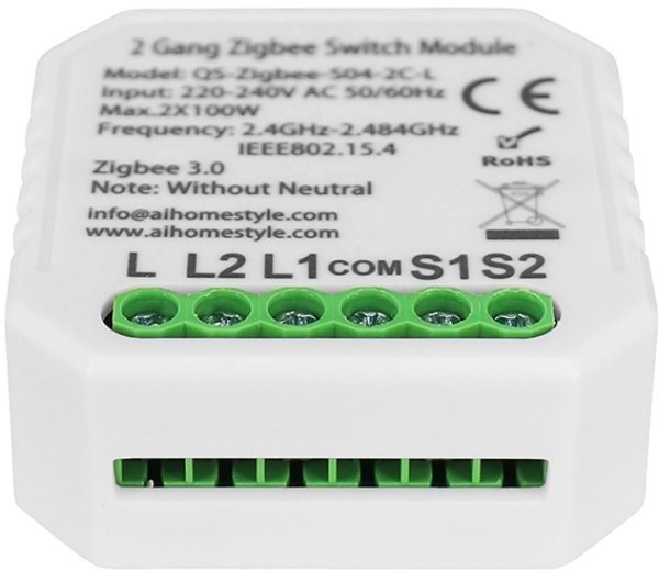 Immax NEO Smart Controller (L) V4 2 gombos Zigbee 3.0