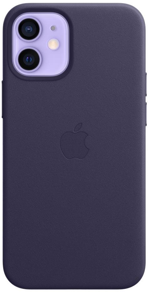 Apple iPhone 12 Mini mély ibolya bőr MagSafe tok