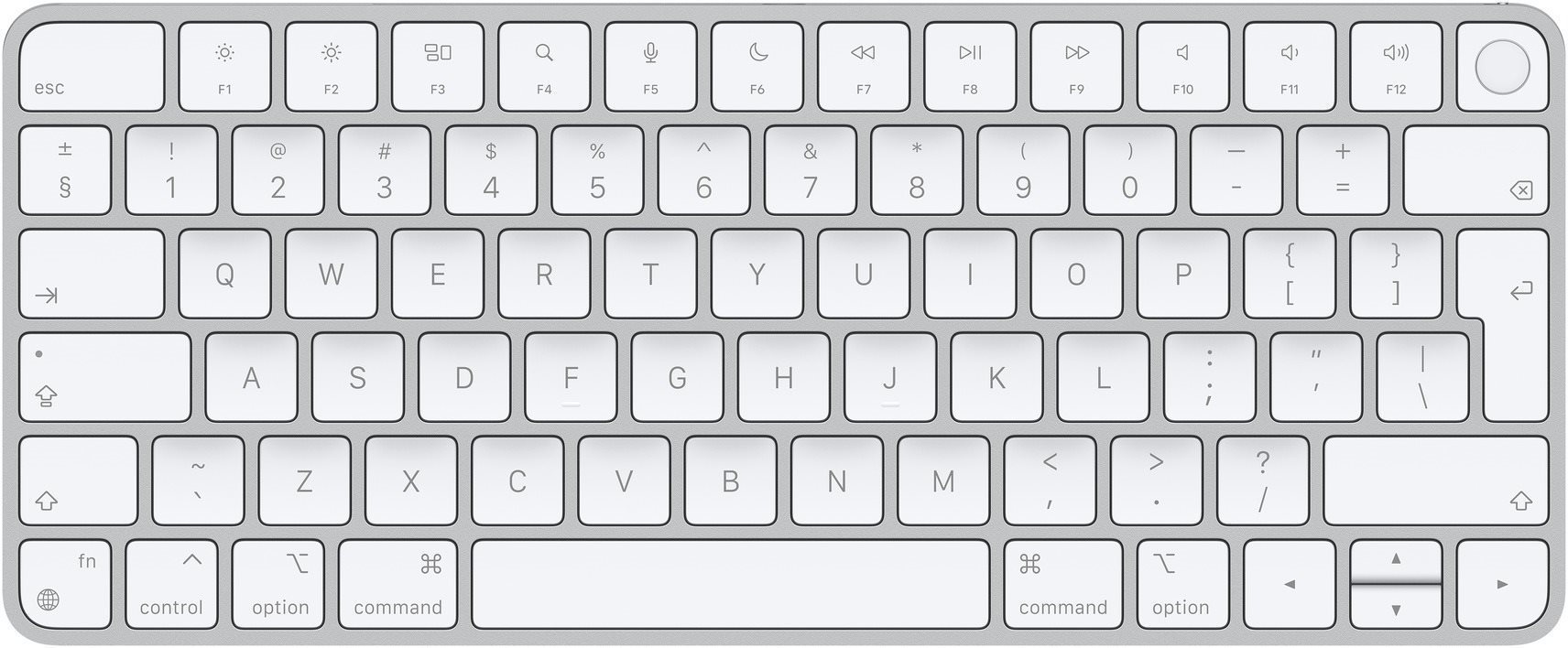 Magic Keyboard Touch ID-val Apple chipes Mac-modellekhez - HU
