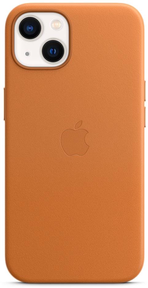 Apple iPhone 13 aranybarna bőr MagSafe tok