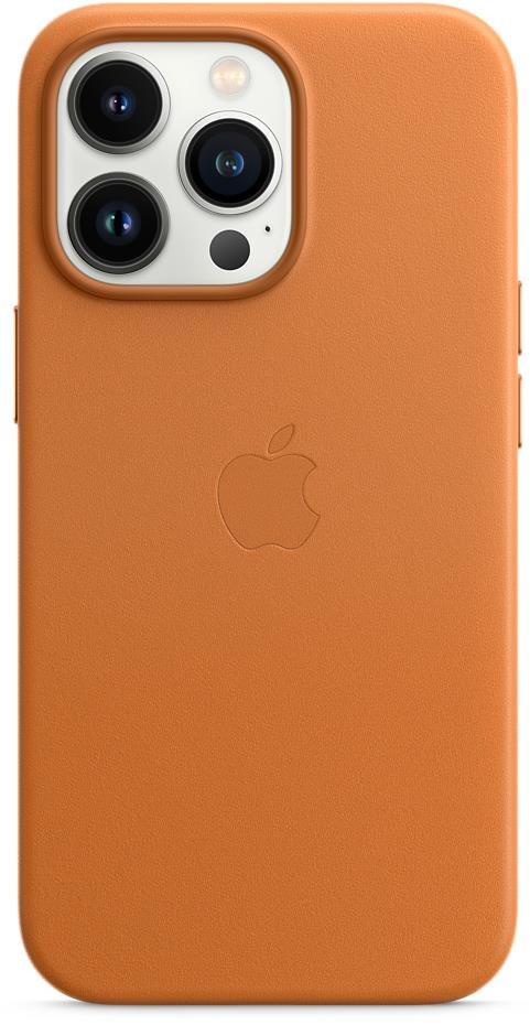 Apple iPhone 13 Pro aranybarna bőr MagSafe tok