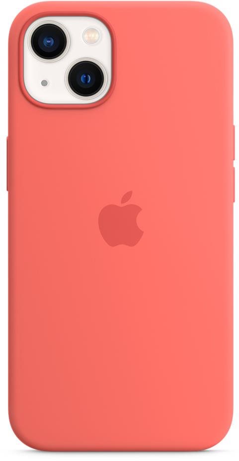 Apple iPhone 13 pomelópink szilikon MagSafe tok