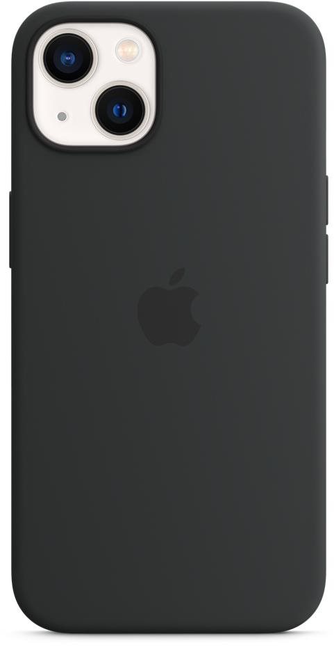 Apple iPhone 13 éjfekete szilikon MagSafe tok