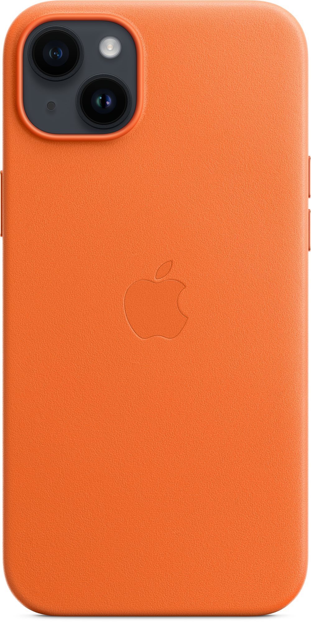 Apple iPhone 14 Plus bőrtok MagSafe narancs