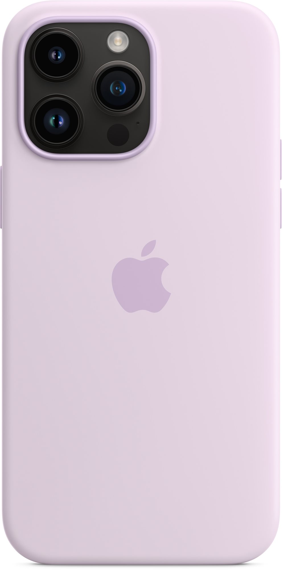 Apple MagSafe-rögzítésű iPhone 14 Pro Max-szilikontok – orgonalila