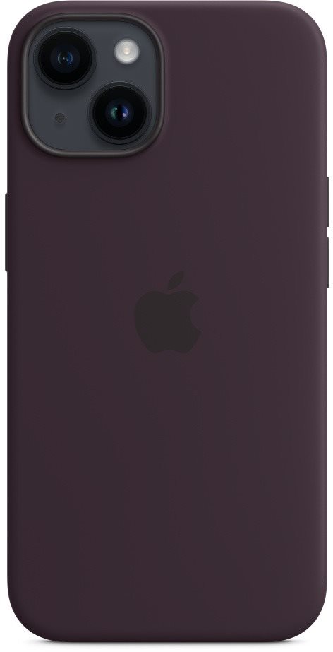 Apple MagSafe-rögzítésű iPhone 14-szilikontok – bodzabogyó