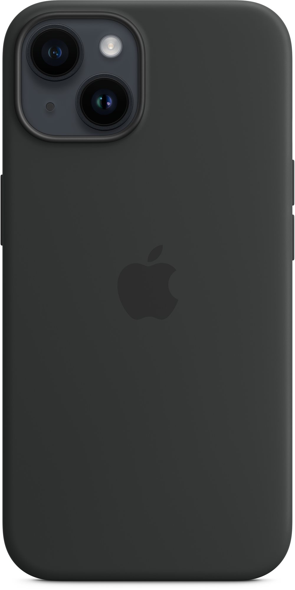 Apple MagSafe-rögzítésű iPhone 14-szilikontok – éjfekete