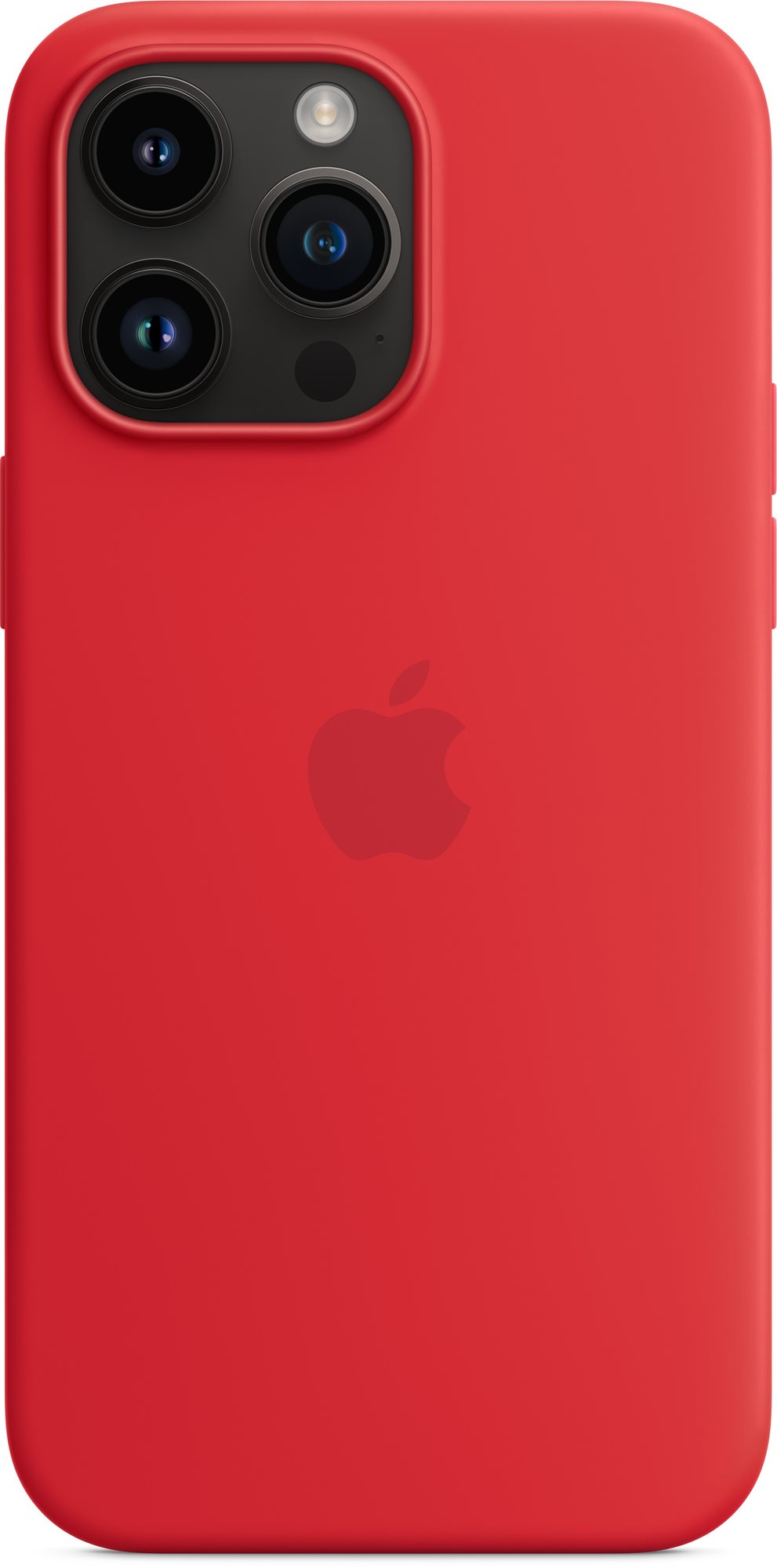 Apple MagSafe-rögzítésű iPhone 14 Pro Max-szilikontok – (PRODUCT)RED