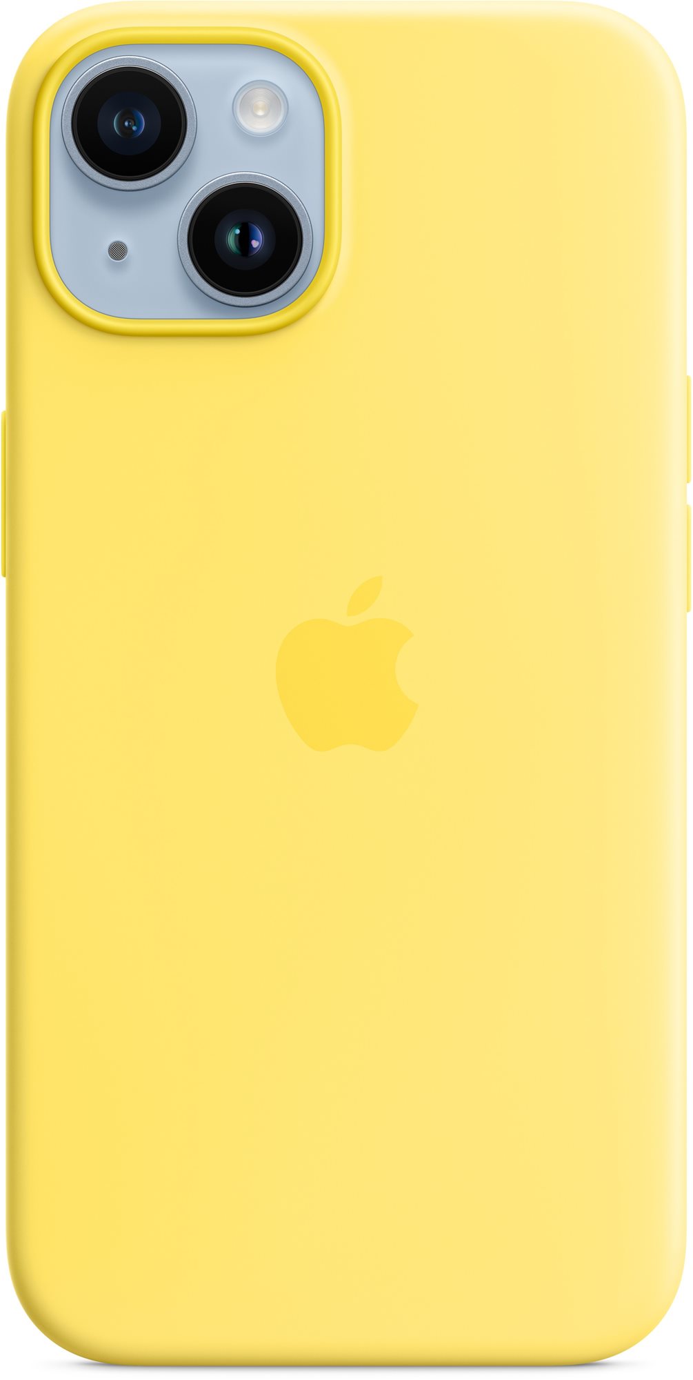 Apple iPhone 14 szilikon tok MagSafe készülékhez kanárisárga színben