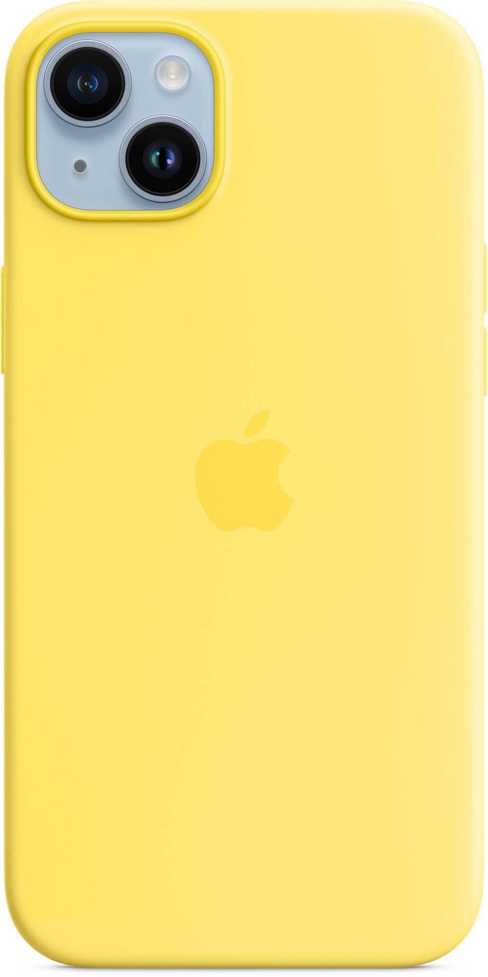Apple iPhone 14 Plus szilikon tok MagSafe készülékhez kanárisárga színben