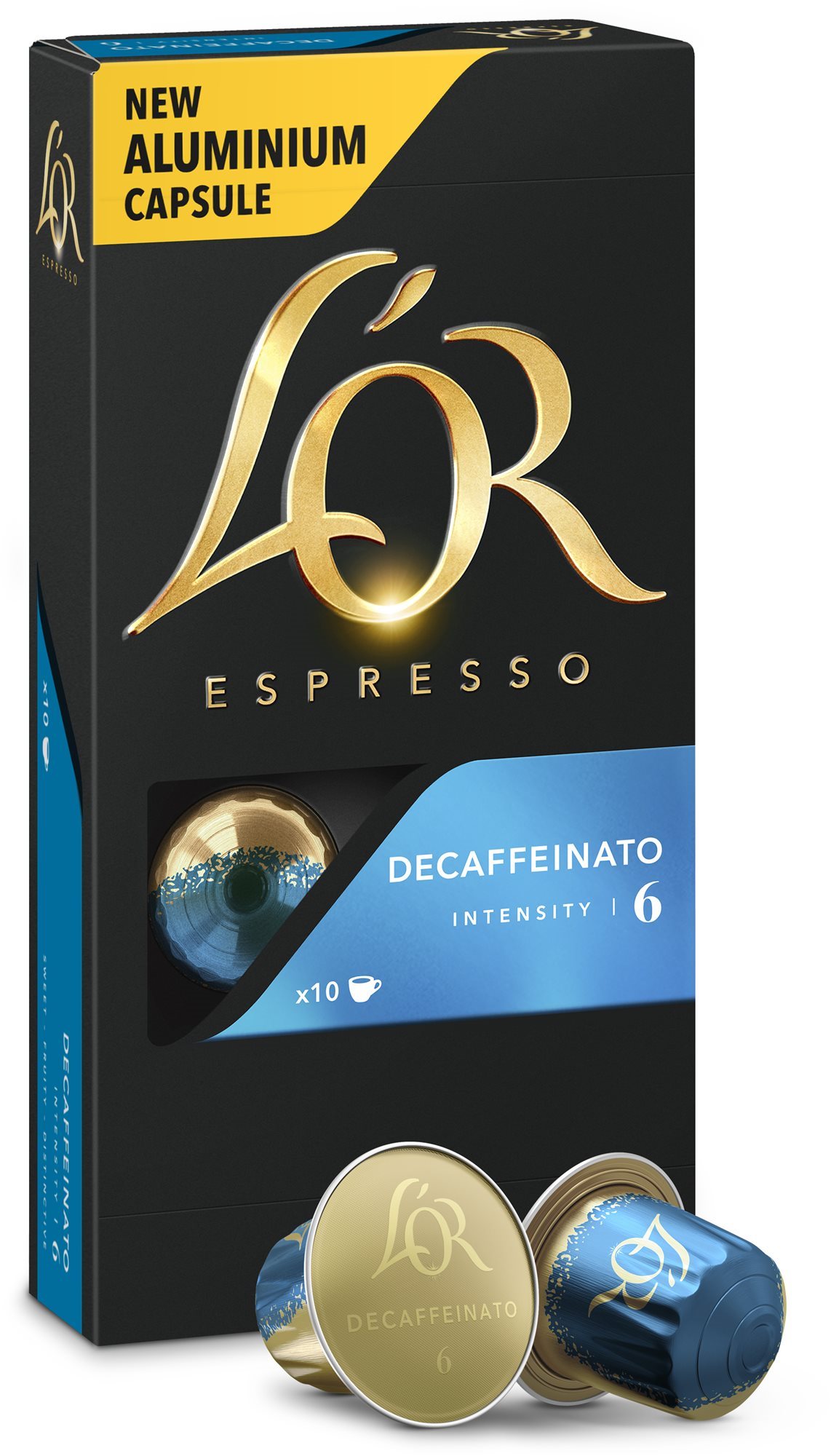 L'OR Espresso Decaffeinato 10 db, alumínium