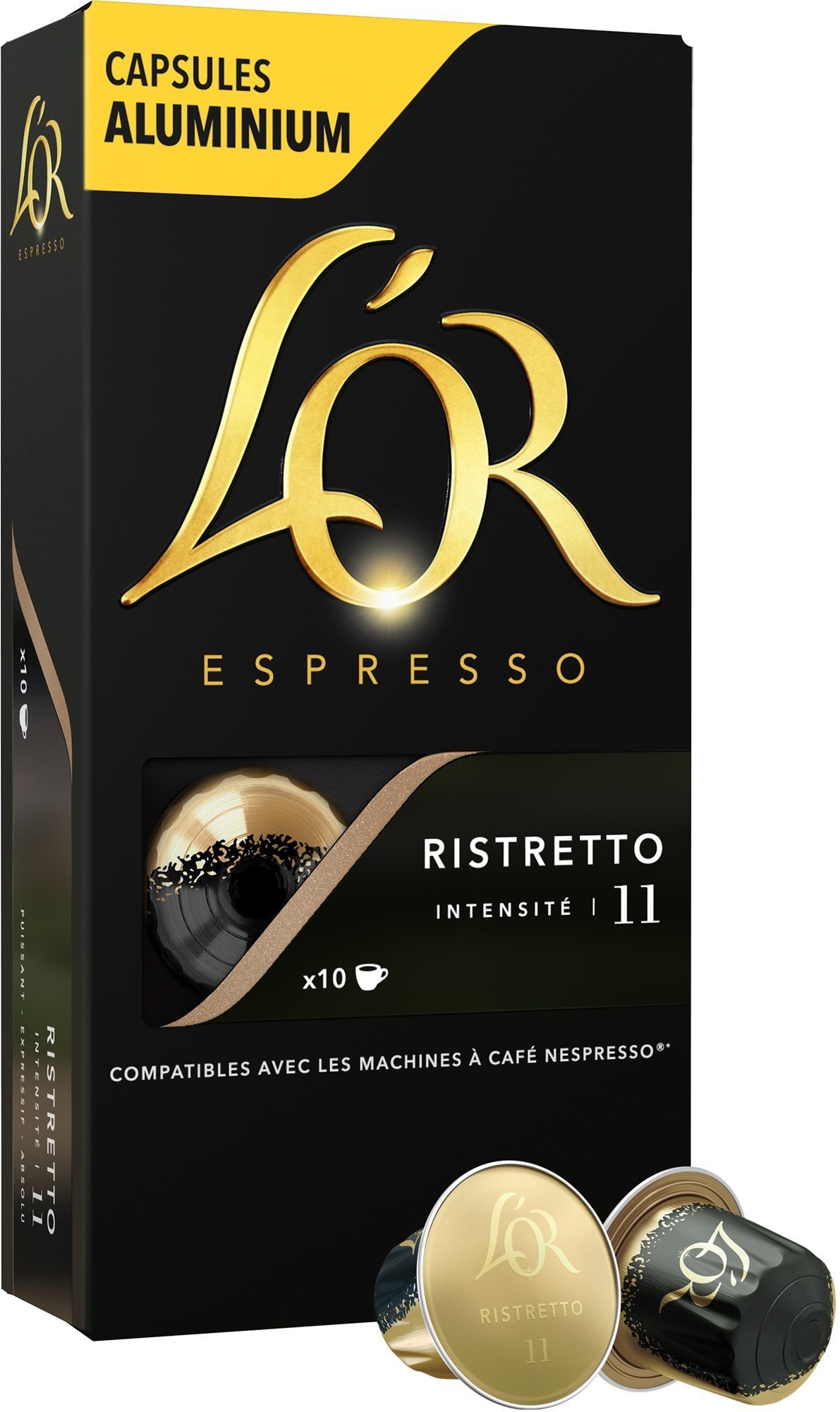Kávékapszula L'OR Espresso Ristretto 10 db, alumínium
