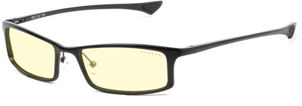 Monitor szemüveg GUNNAR Phenom Graphite 2.5, borostyánszín üveg