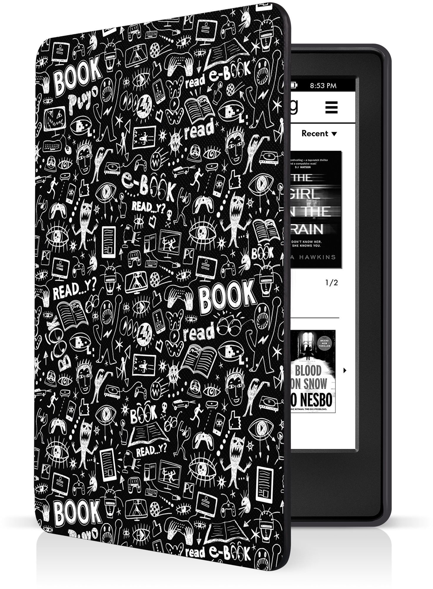 CONNECT IT az Amazon Kindle 2021 (11. generáció) készülékhez, Doodle fekete
