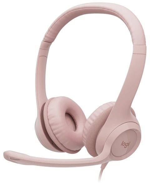 Logitech USB headset H390 rózsaszín