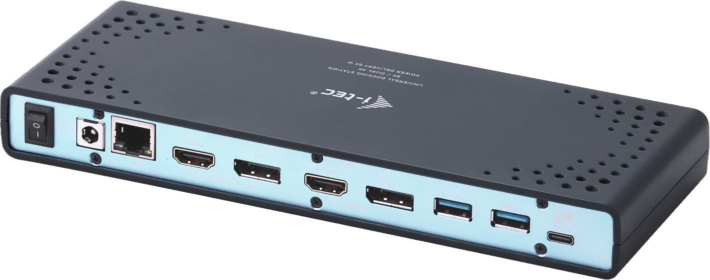 I-TEC USB-C Dual Display Docking Station, Power Delivery + hálózati adapter