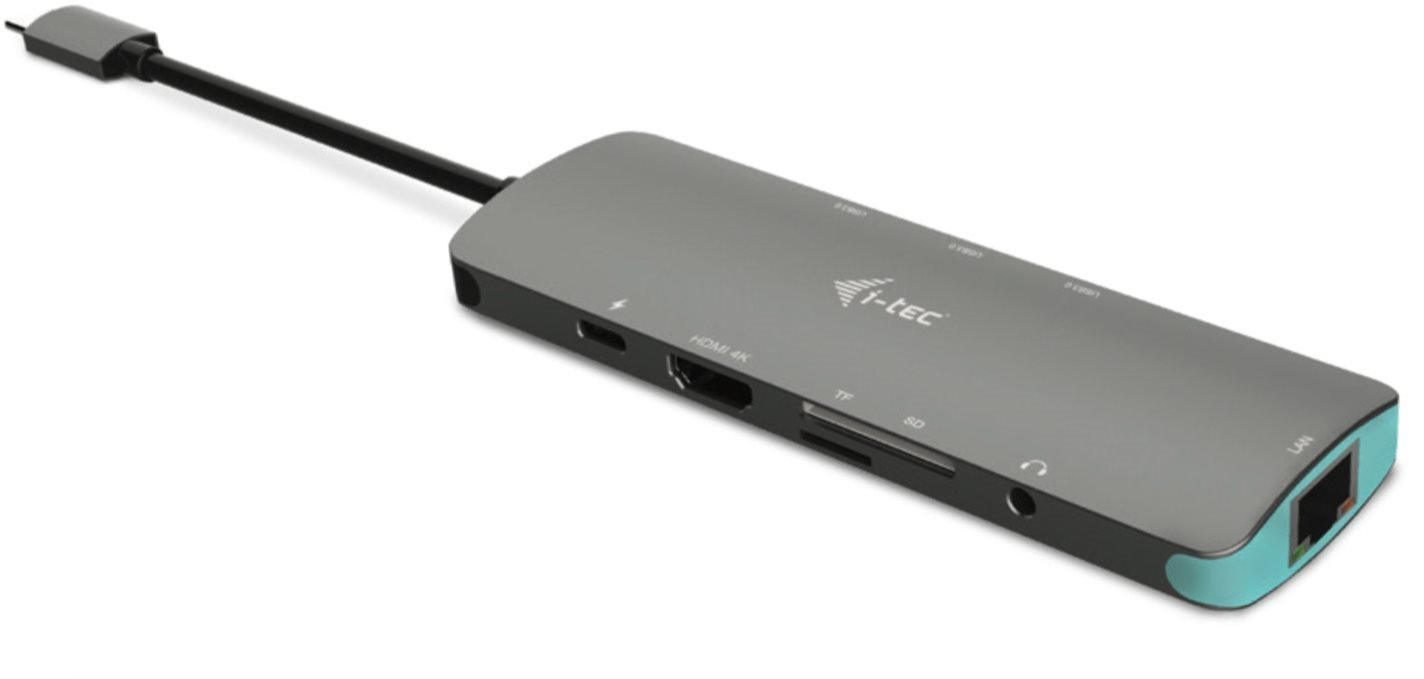 TEC USB-C Metal Nano dokkoló állomás 4K HDMI LAN + Tápellátás 100 W