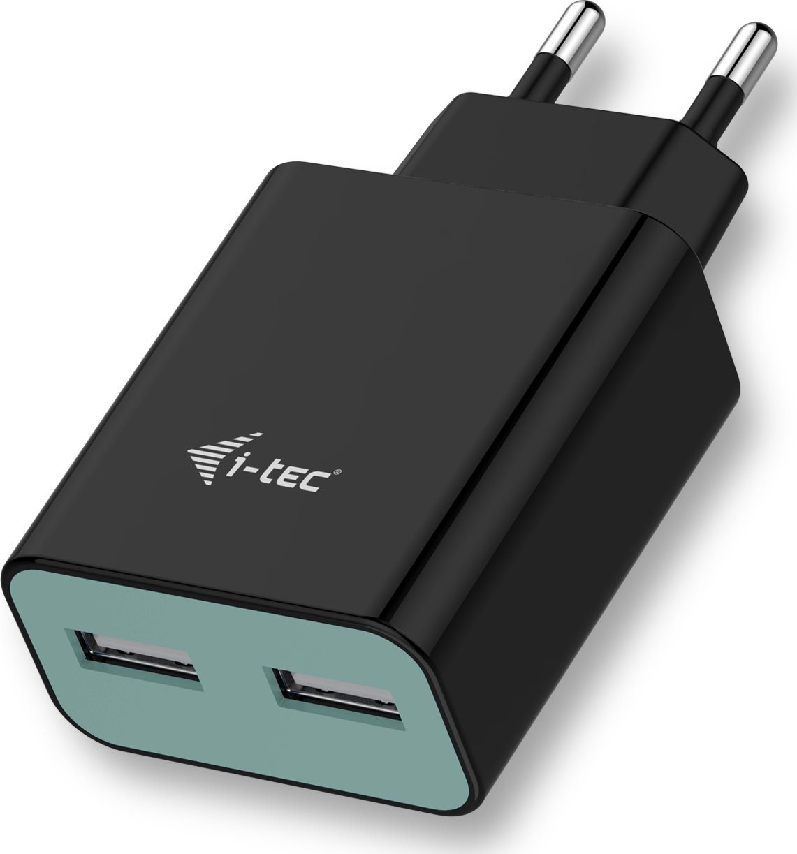 i-TEC USB Power Charger 2 Port 2.4A Black