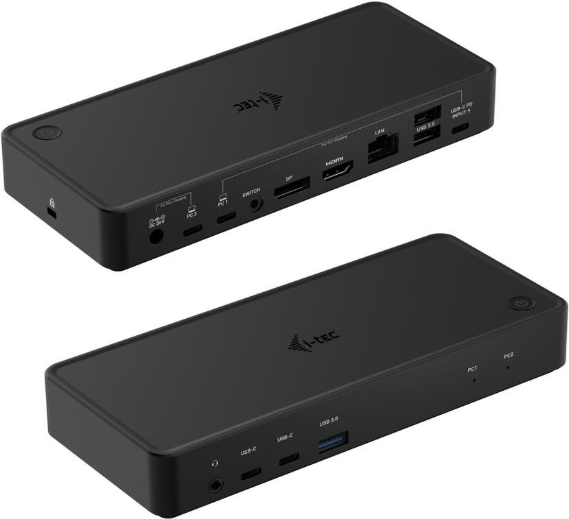 i-tec USB-C/Thunderbolt KVM Docking station Dual Display, Power Delivery 65/100W