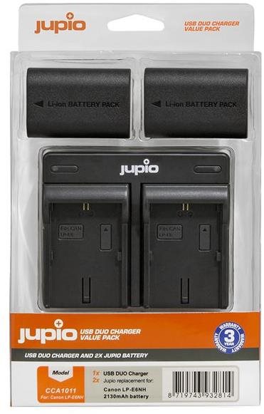Jupio 2x LP-E6NH 2130 mAh + Dual Charger Canon számára