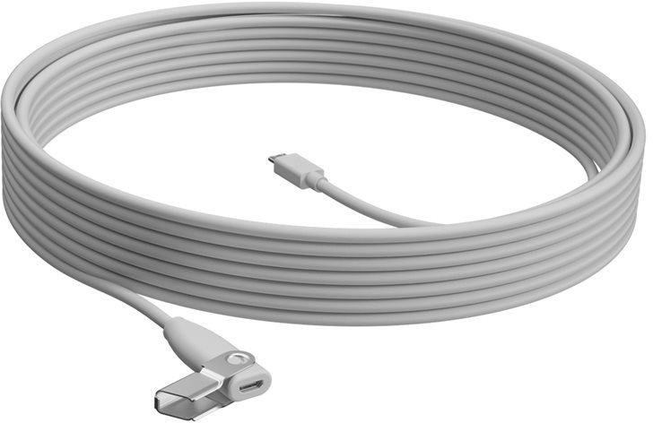 Logitech Rally Mic Pod Extension Cable, white