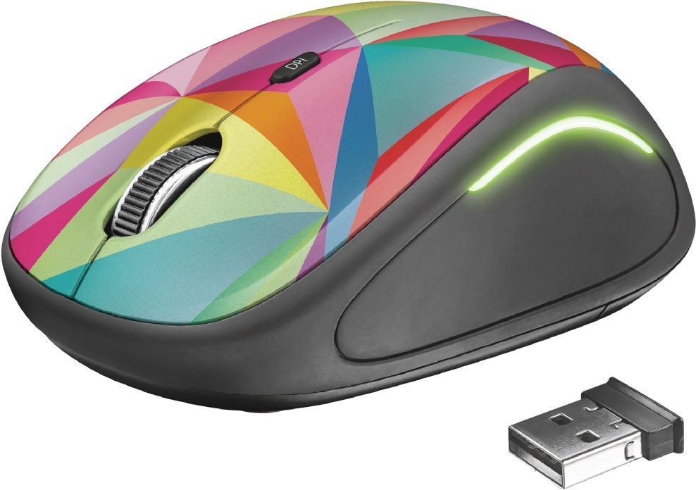 Trust Yvi FX Wireless Mouse geometrikus