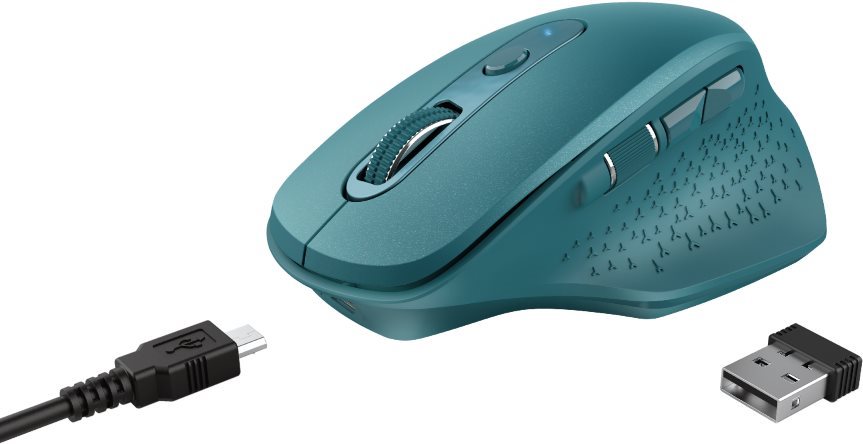 Trust Ozaa Rechargeable Wireless Mouse, kék