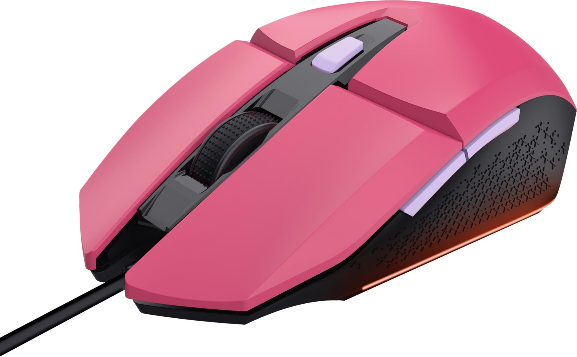 TRUST egér GXT 109P FELOX Gaming egér, optikai, USB, rózsaszín, rózsaszín
