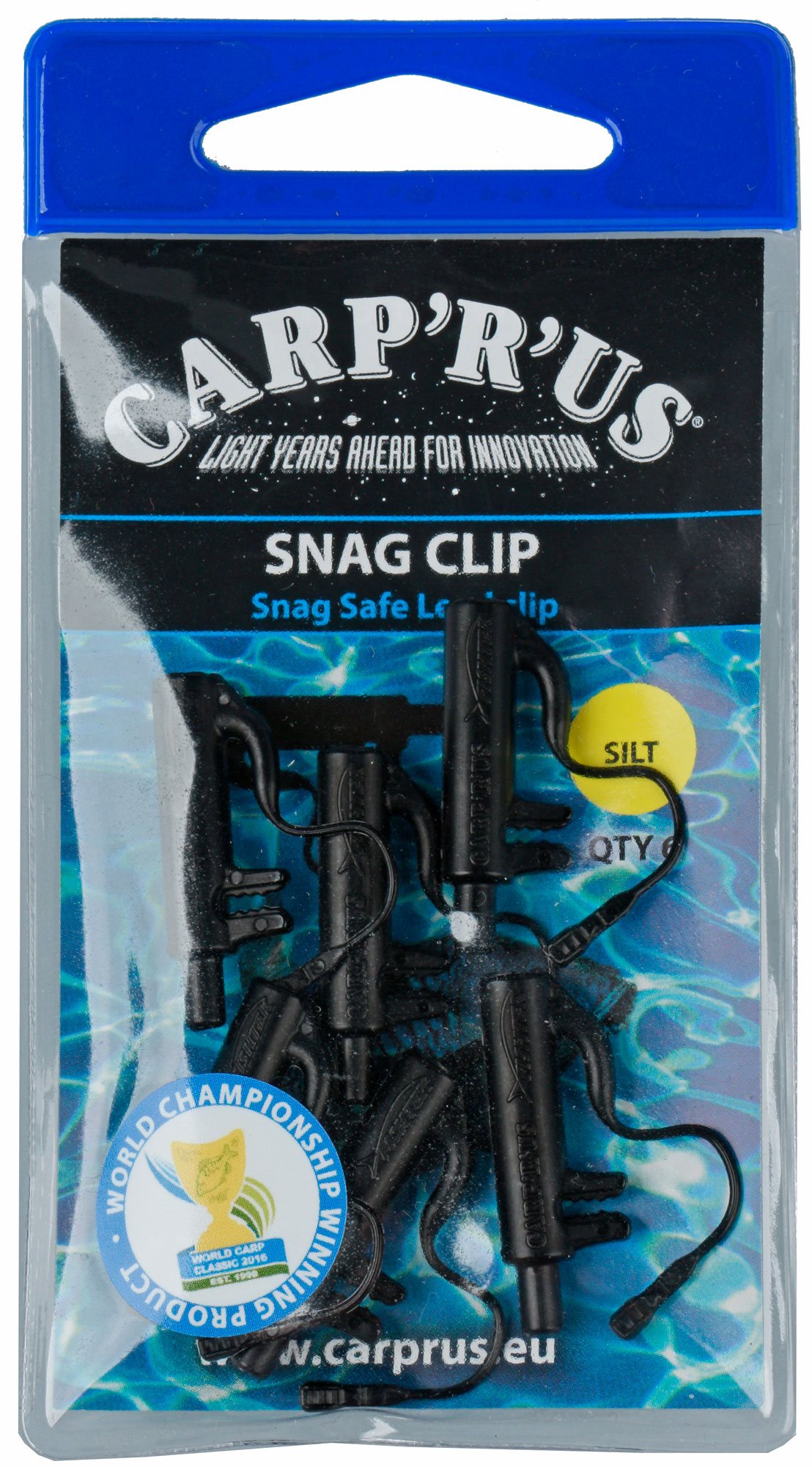 Carp'R'Us Snag Clip iszapszürke 6db