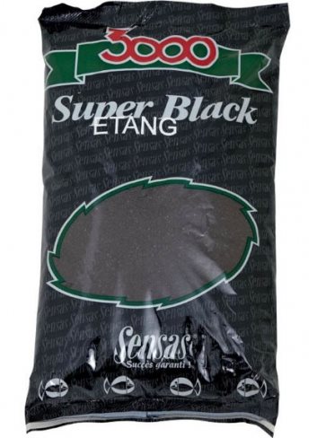Etetőanyag Sensas 3000 Super Black Etang 1 kg