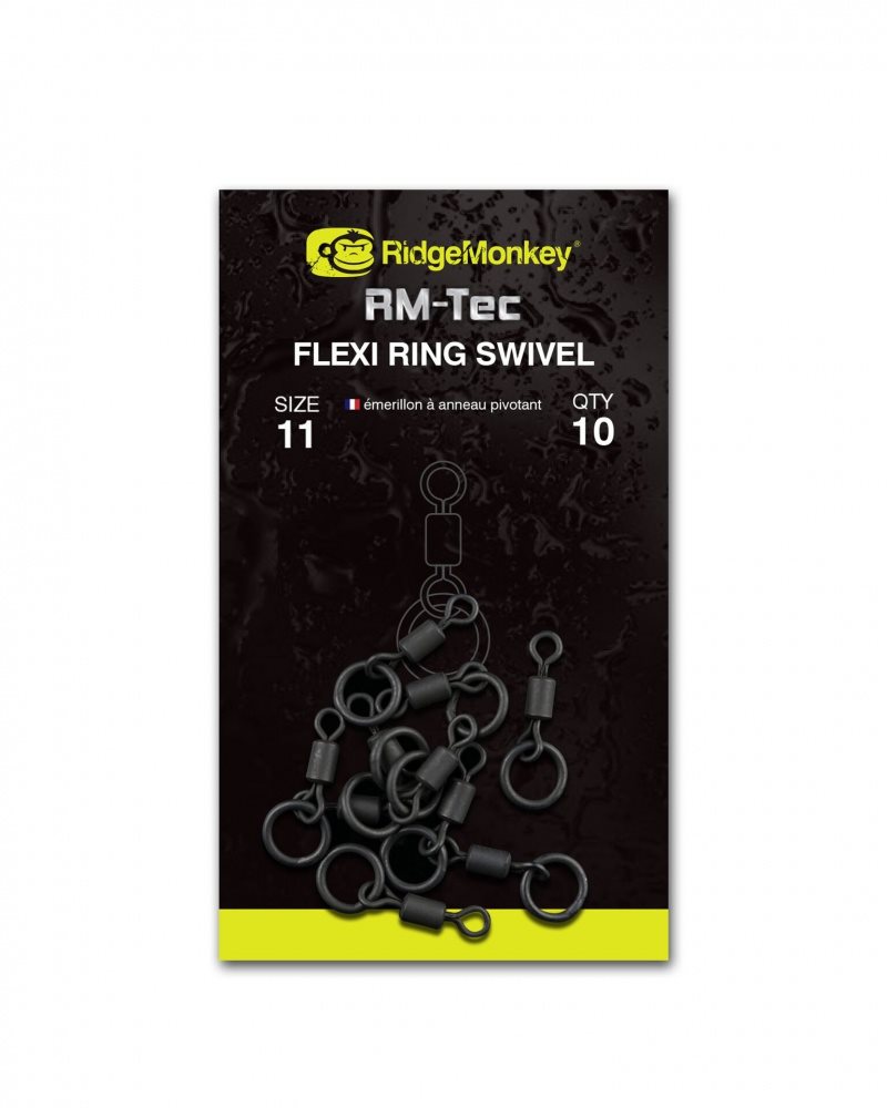 RidgeMonkey RM-Tec Flexi gyűrű forgatható méret 11 10db