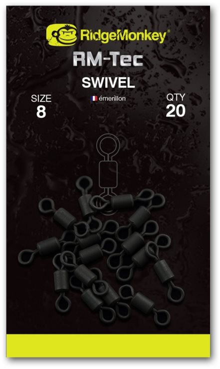 RidgeMonkey RM-Tec Swivel 8-as méret, 20db