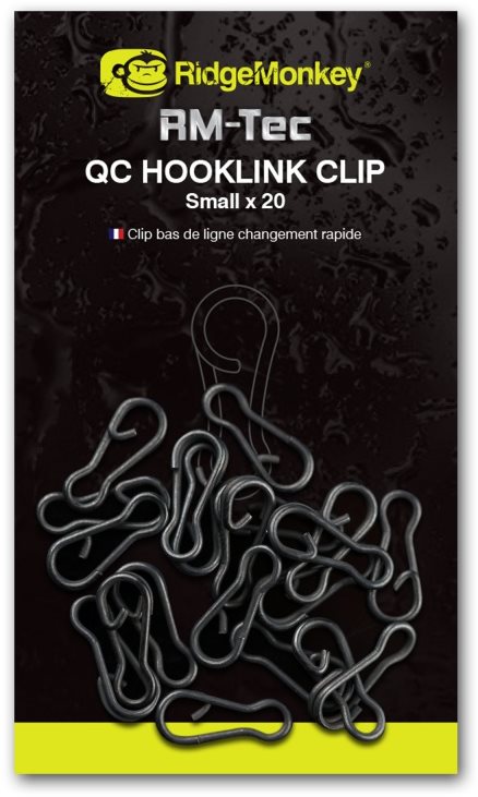 RidgeMonkey RM-Tec Quick Change Hooklink Clip Small 20 db