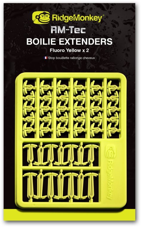 RidgeMonkey RM-Tec Boilie hajhosszabbítók Fluoro Yellow 60 + 14 + 14db