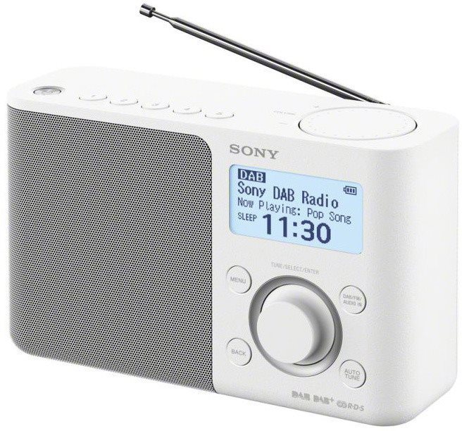 Sony XDR-S61D fehér hordozható rádió